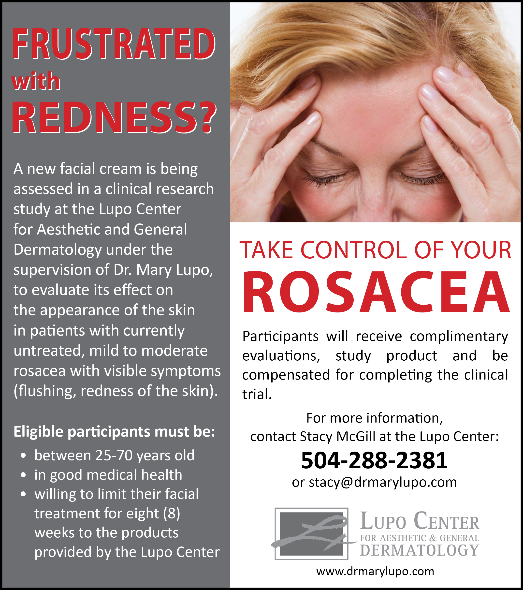 Take control of your rosacea