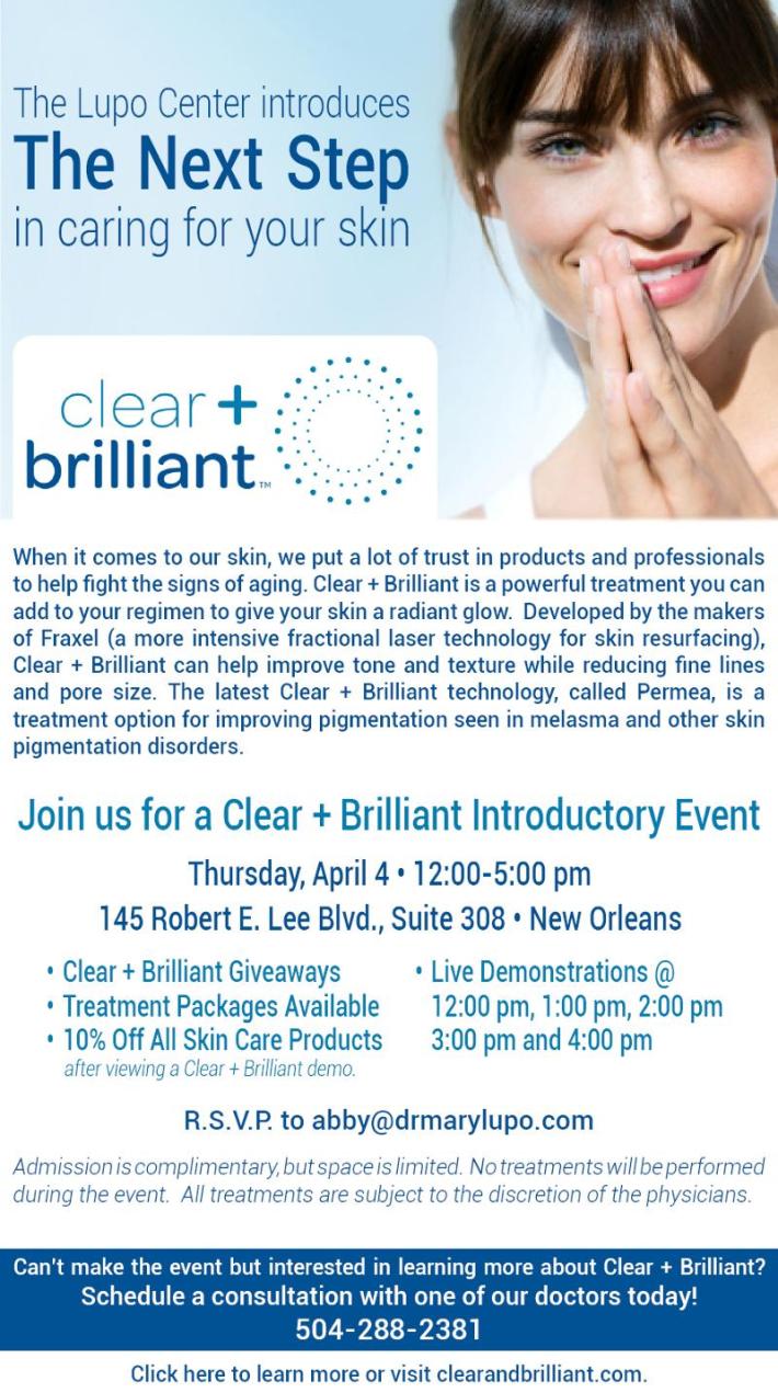 Clear + Brilliant New Orleans LA - Dr Mary Lupo