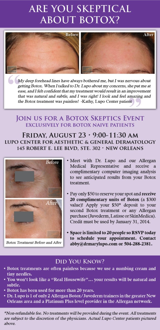 Botox New Orleans - Dr Mary Lupo