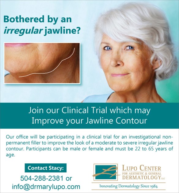 Bothered by an irregular Jawline